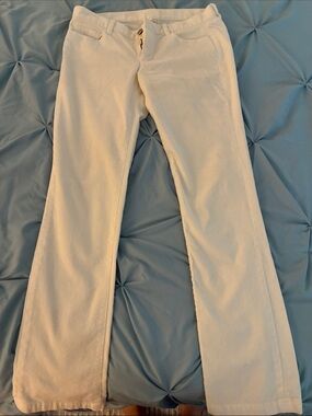 J. Crew Cream Straight-Leg Corduroy Pants